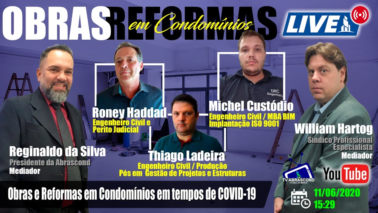 ABRASCOND LIVE – Obras e Reformas em Condomínios