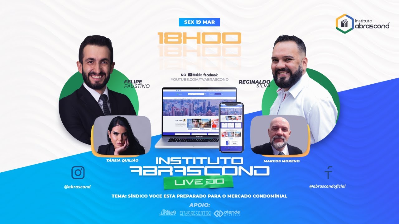 Live – Instituto ABRASCOND ” Síndico, você está preparado para o mercado condominial? “