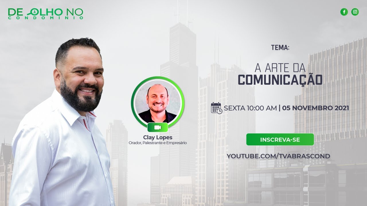 LIVE | De Olho no Condomínio – A Arte da Comunicação
