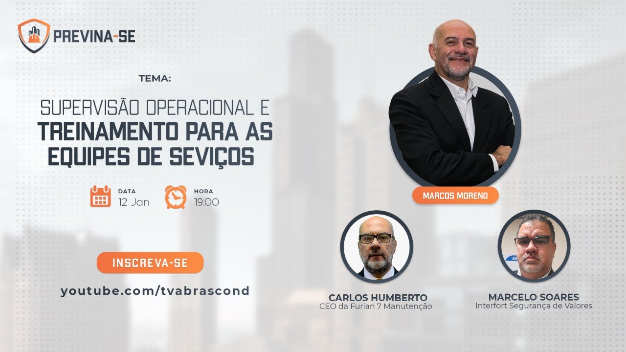 LIVE | Programa Previna-se – Supervisão Operacional e Treinamento para as Equipes de Serviços.