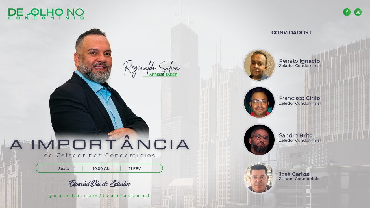 LIVE | Programa De Olho no Condomínio – A Importância do Zelador nos Condomínios